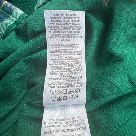 MINI BODEN Plaid Drop Waist Dress Girls 8-9 Cozy Winter Tartan Holiday Cotton - Picture 7 of 7